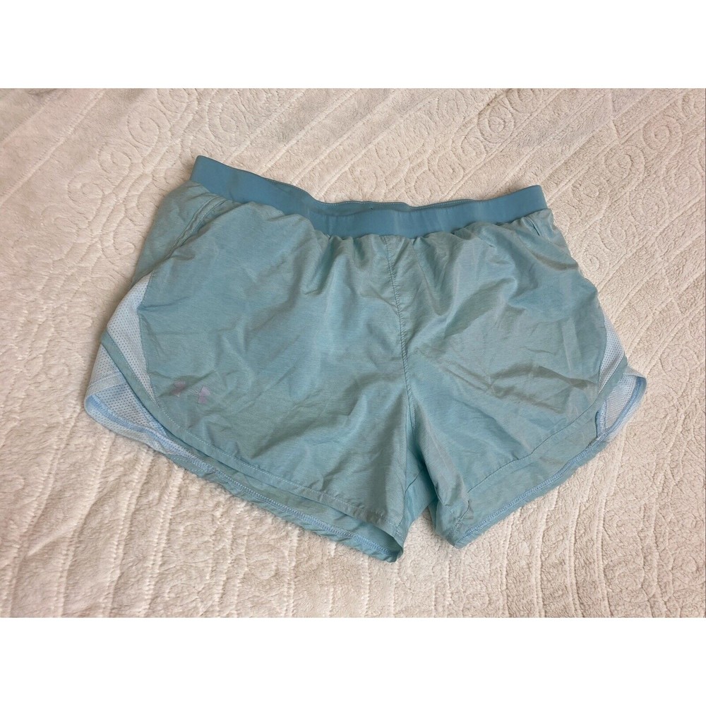 Under Armour Loose Heatgear Shorts, Athleticwear, Women’s LG, Pale Blue
